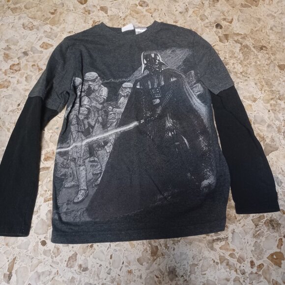 Star Wars Other - Star Wars Boy's Long Sleeve Tee Medium Black & Gray